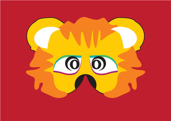 Lion party mask face