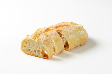 Ciabatta bread slices