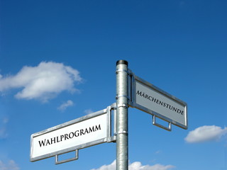 Obraz premium Wahlprogramm - Märchenstunde
