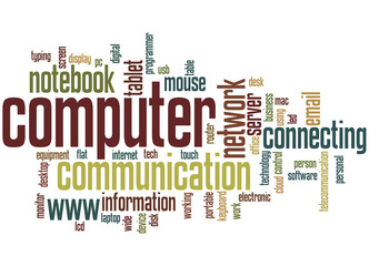 Computer, word cloud concept 5