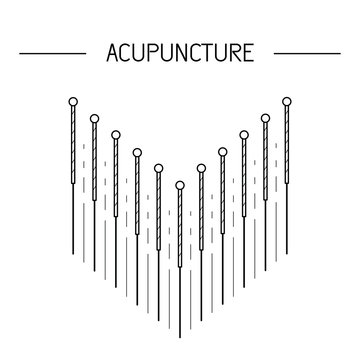 vector elements for acupuncture and massage, TCM 04