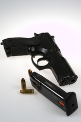 man pointing a weapon and weapon charges