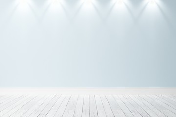 Empty bright interior