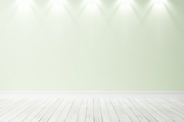 Empty bright interior