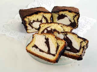 biscuit cale with cacao