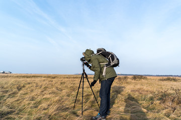 Fotograf in der Wildnis