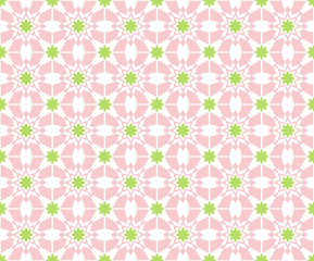 abstract retro pink flowered pattern