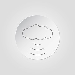 Wifi cloud icon and sign.