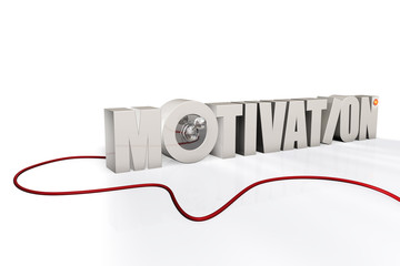 Fototapeta premium Motivation - Typo - Schalter - Kabel WL