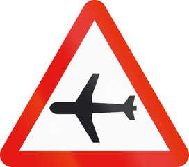 Road sign used in Spain - Airport