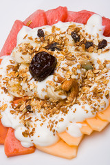 Fruit salad and youghurt 2