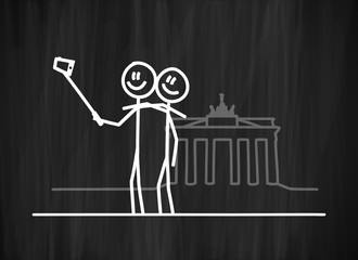tafel mk selfie machen brandenburger tor I © WoGi