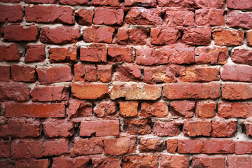 Red brick wall background