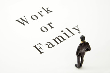 ビジネスイメージ―仕事か家庭か