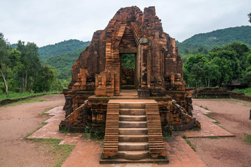 Beautiful temple at My Son Sanctuary, Vietnam