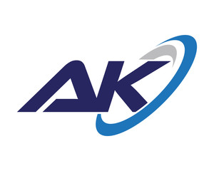 AK Letter, Swoosh Business Logo