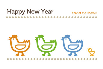 酉年　年賀状イラスト © michikodesign