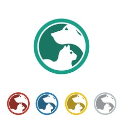 pet shop logo icon Vector