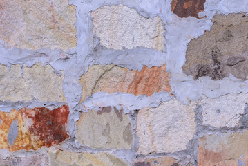 Concrete Block Wall Background.
