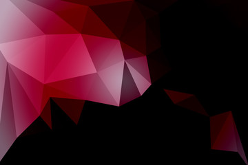 black, red and white polygon for background design.