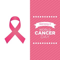 World cancer day vector template