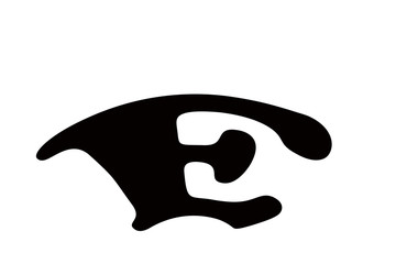 The consonant in the white background