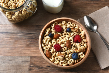 Breakfast Cereal with Copy Space