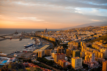 Obraz premium Santa Cruz aerial view
