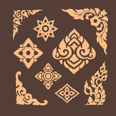Fototapeta na wymiar pattern and graphic for decorative design