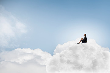 She is in dispair and isolation