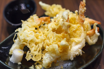 Tempura Fried shrimp Japanese style