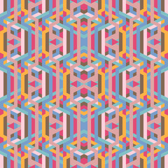 Fototapeta na wymiar Abstract geometric background in pink color tone
