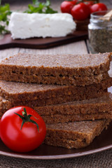 Healthy breakfast ingredients