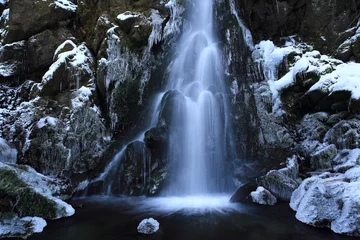 Foto auf Alu-Dibond 冬の薄衣の滝 © yspbqh14