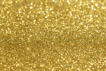 Gold glitter bokeh abstract light background
