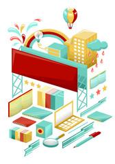 Education Abstract Design
