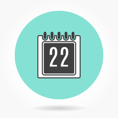 Calendar - vector icon.