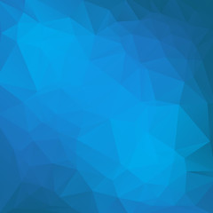 Blue poly abstract background.