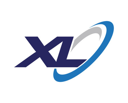 XL Letter Swoosh Label Logo