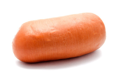 Sausages isolated on a white