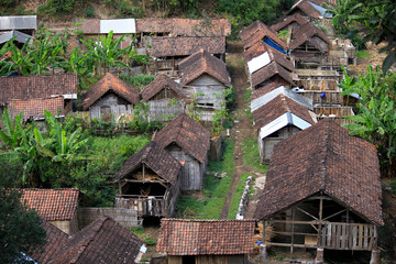 Fototapeta na wymiar Small traditional village in Indonesia