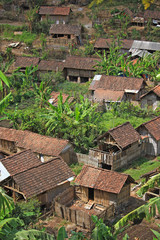 Fototapeta na wymiar Small traditional village in Indonesia