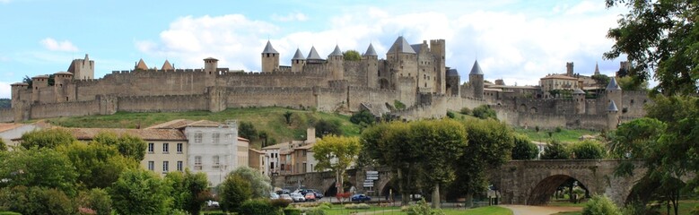 Fototapeta na wymiar Die Festungsstadt Carcassonne - Frankreich