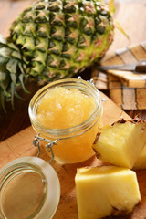 Homemade pineapple jam