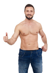 Fototapeta premium Fit man