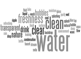 Water, word cloud concept 2