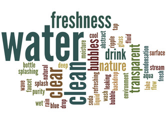 Water, word cloud concept 5