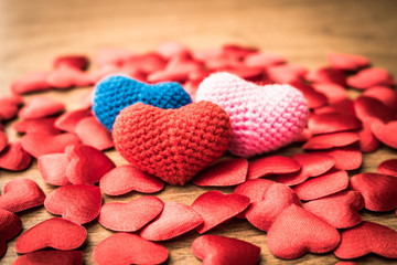 Obraz premium hearts, valentine concept