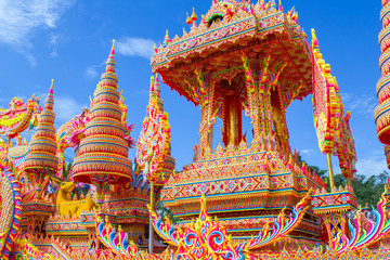 dragging boat, famous tradition of Thailand