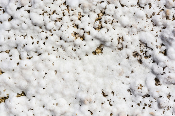 The texture of the salt lake Baskunchak.
